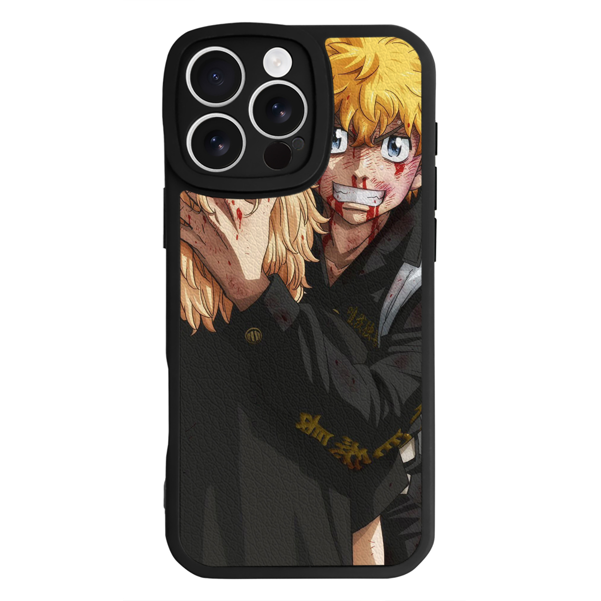 （画像用） 東京リベンジャーズ Tokyo Revengers 【iPhone 16シリーズ対応】シリコンスマホケース（レザー調） 材質：シリコン